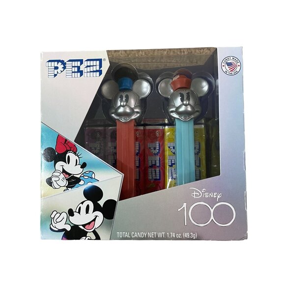 Disney 100th Anniversary PEZ Candy Dispenser Set Featuring Mickey & Minnie - Picture 1 of 4